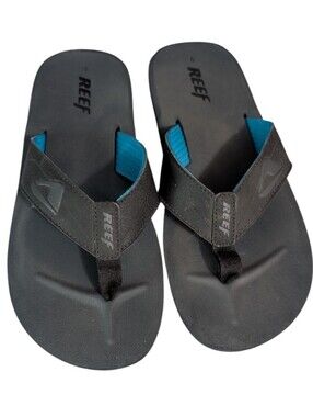 REEF Element TQT Men's Flip Flop Sandals Black/Blue size 9